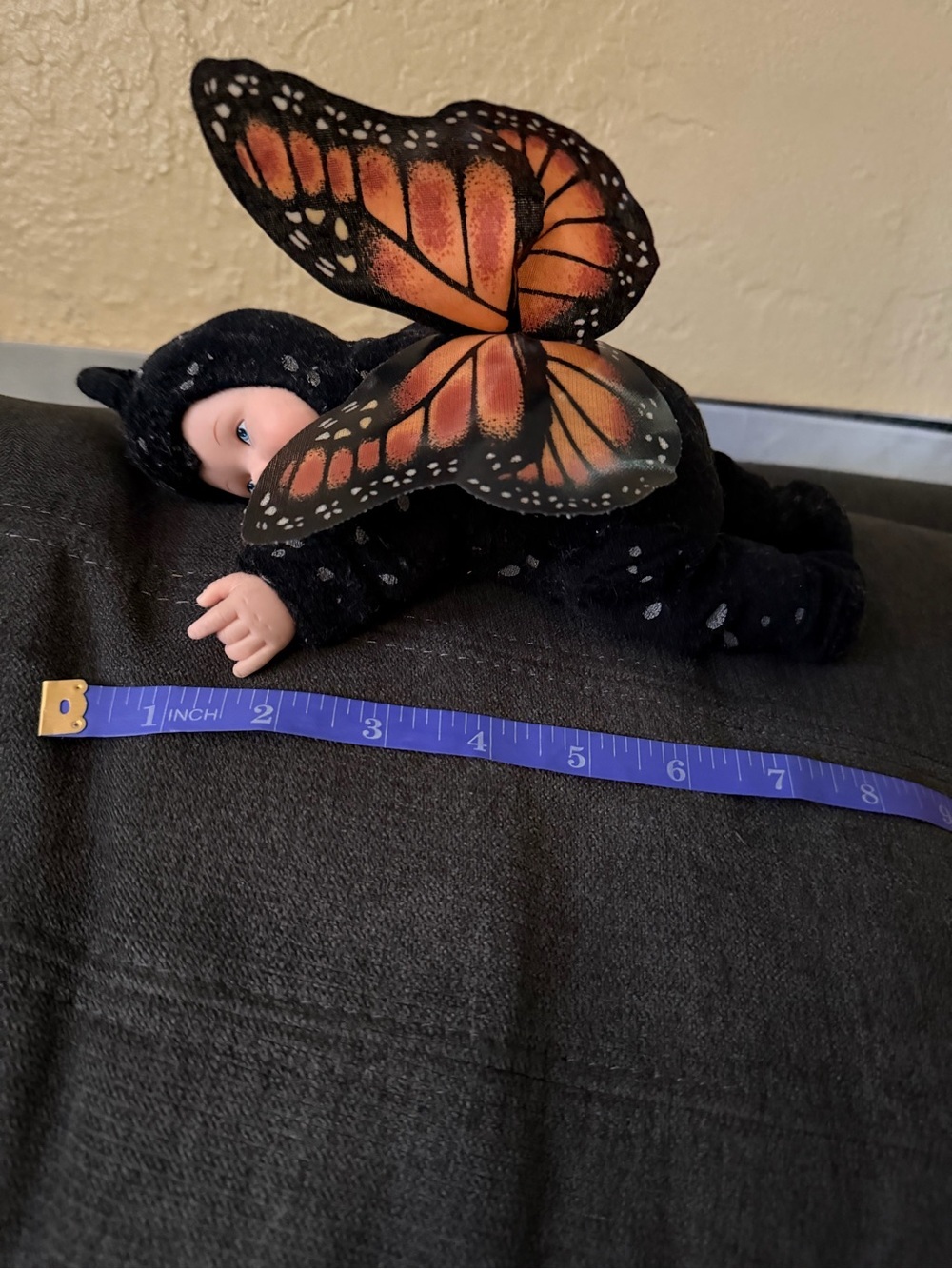 Vintage Anne Geddes Baby Monarch Butterfly Doll from 1997 - Picture 4 of 5